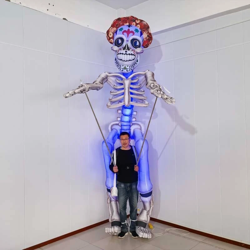 Inflatable Halloween Skeleton Man Parade Puppet (3) Inflatable Halloween Skeleton Man Parade Puppet (3)